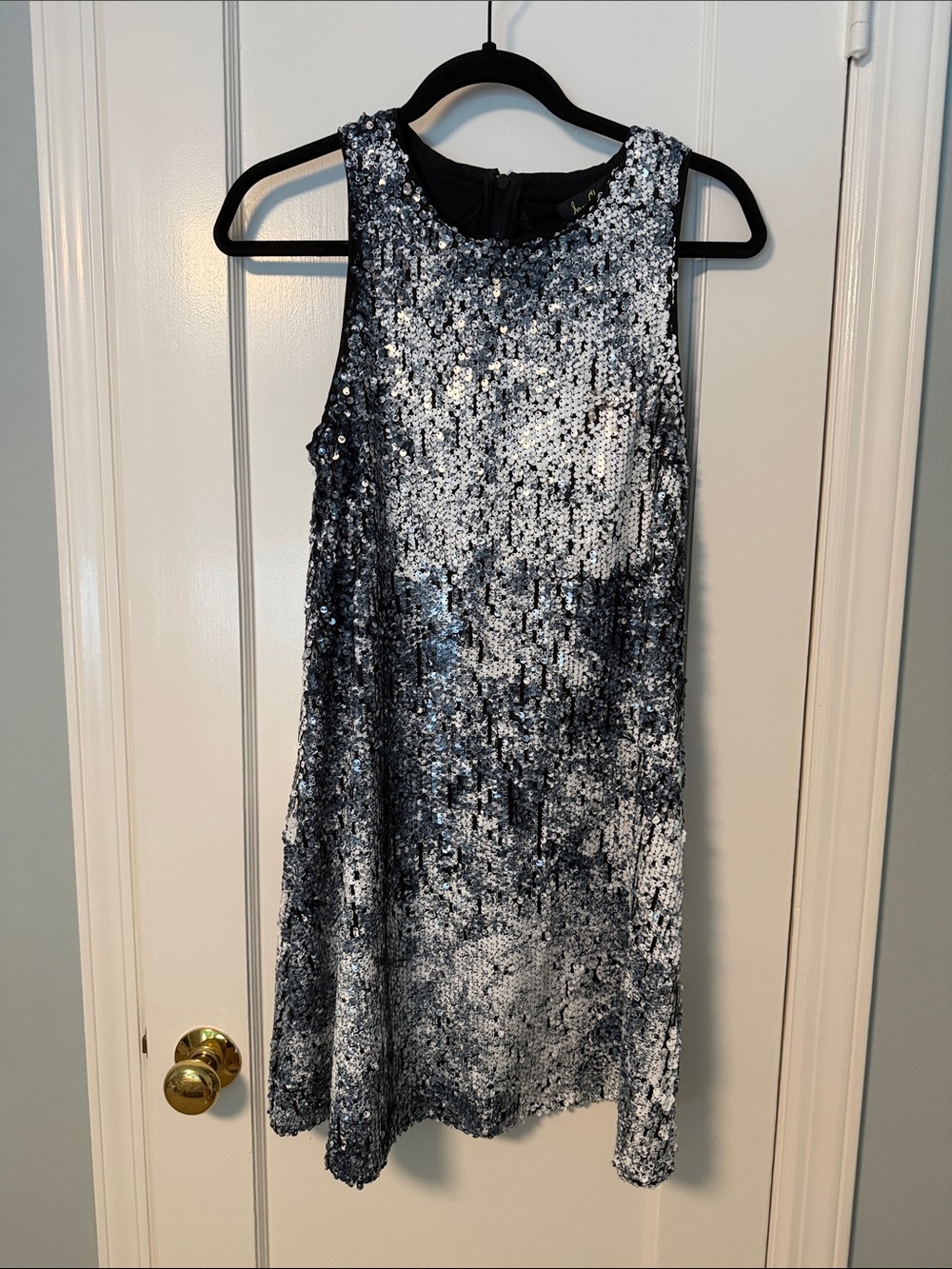 Sam Edelman Silver Sequin Mini Dress